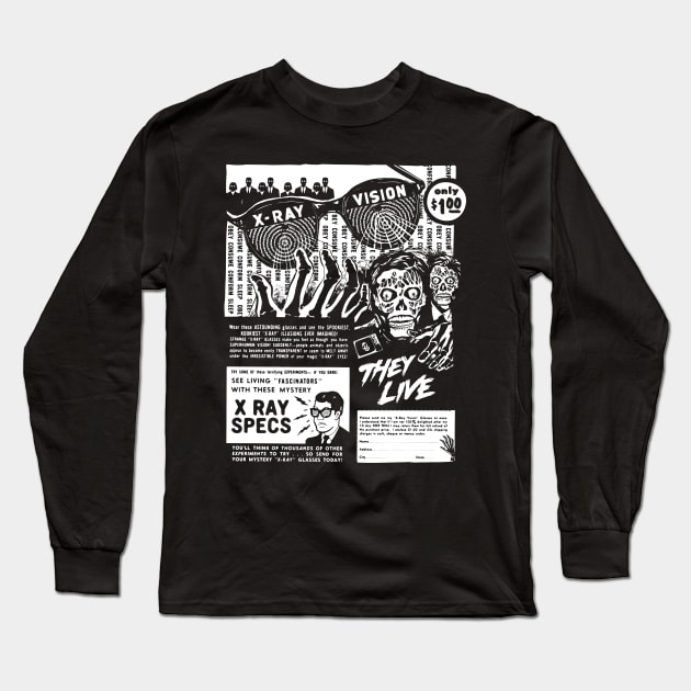 They Live - Xray Vision Long Sleeve T-Shirt by TerrorTalkShop